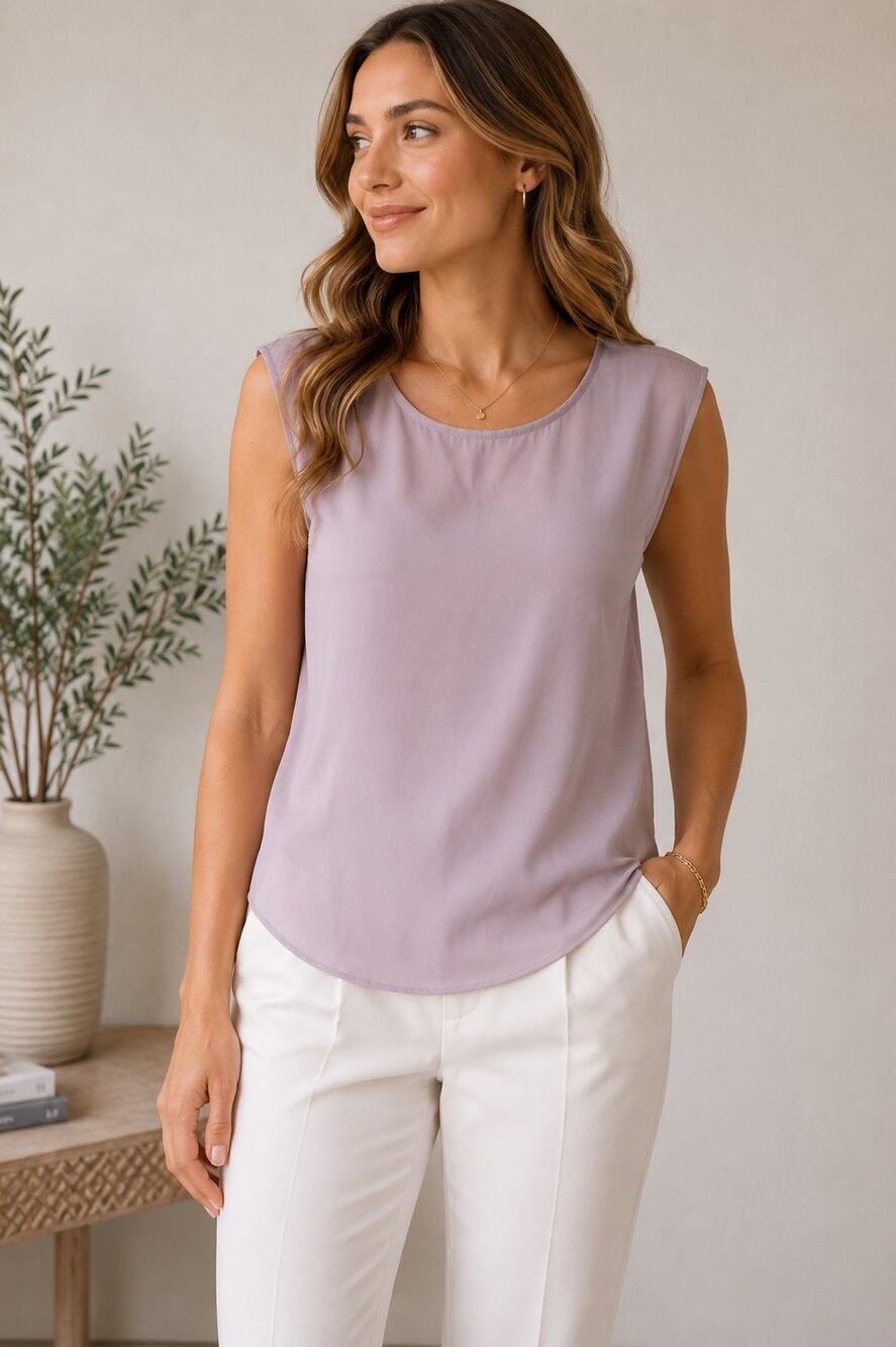 Bar III Lavender Sleeveless Blouse Women’s XS